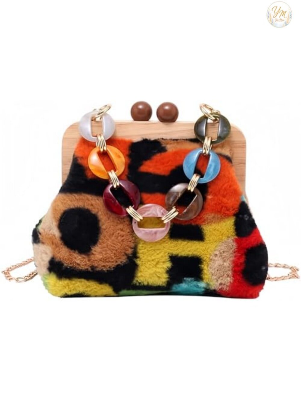 Corduroy Crossbody Bag with Detachable Chain Shoulder Bag Tote Purse